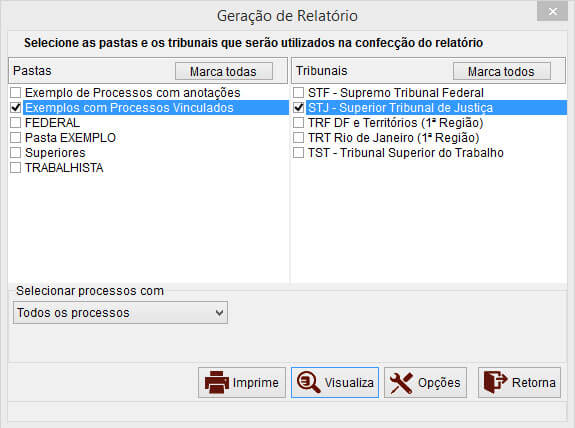 gerando relatorio no DataVenia